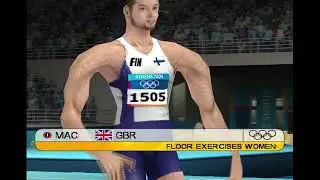 Mac plays Athens 2004 (the official game of the olympics) (PS2, 2004)