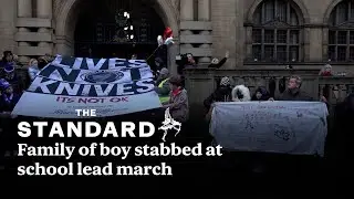 Harvey Willgoose: family of boy stabbed at school lead march in his memory