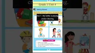 Snc English Grade one || Unit 4 || Solved getting started activities