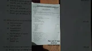 Jnrc anm 1st year Health promotion 2023 Questions paper #shortvideo #question #jnrchannel #anm