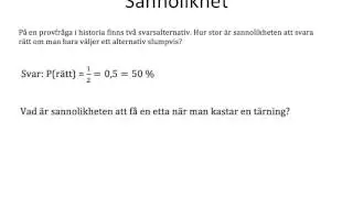 Den klassiska sannolikhetsmodellen
