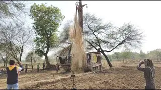 Complete Borewell Drilling Process || 80 Feet Borewell 20Hp Water || Coconut Method Water Checking