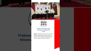 Prabowo Umumkan Upah Minimum 2025 Naik 6,5 Persen #kenaikanupahminimum #presidenprabowo #upahminimum