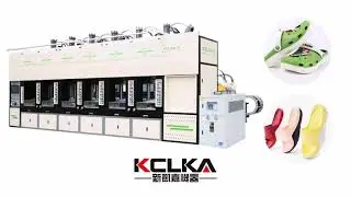 全自动EVA双色射出发泡成型机（1站单模）Full automatic EVA two color Injection Molding machine （1 station one mold）