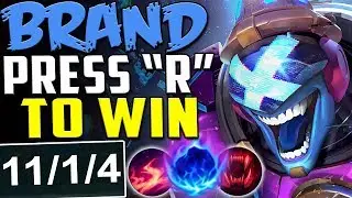 BRAND PRESS R TO WIN | HOW EASY IS THIS CHAMP? | New Runes Brand vs Yasuo MID Season 8 PBE Gameplay
