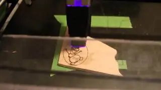 Laser Cut Olaf Key Ring Using Darkly Labs Emblazer / Laser Blade