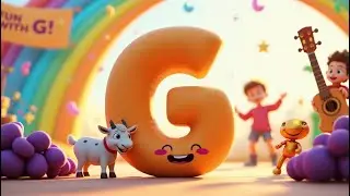 etter G Song for Kids: Sing Along with Goat, Grapes, Guitar & Gold! 🎸 ABC Phonics | Learn & Sing Fun