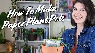 How To Make Origami Paper Plant Pots With Newspaper OR Regular Paper (EASY) | Lucy Bloom