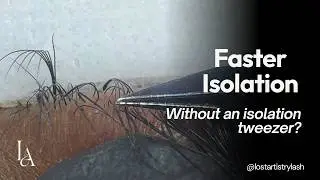 How To Make Lash Isolation Faster | Single Tweezer Technique