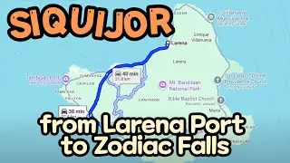 Driving from Larena Port to Zodiac Falls &ndash; Scenic Road Trip in Siquijor Island