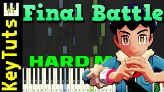 Hop [Final Battle] from Pokemon Sword and Shield - Hard Mode [Piano Tutorial] (Synthesia)