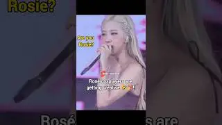 Ros&eacute; Noticed blink cosplays her met gala outfit #ros&eacute; #blackpink #shorts #fyp #music #song #viral