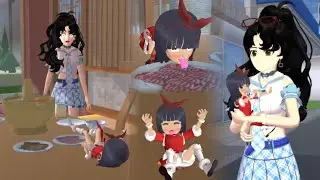 The baby secretly ate mala. | Funny Story | Sakura School Simulator