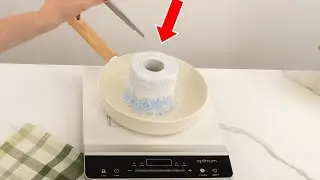 Soak a paper towel roll in boiling water &mdash; a little-known trick
