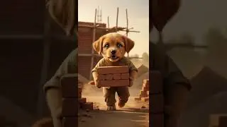 Silent Tears of a Small Puppy #3d #cartoon #love #shortvideo #shorts #cute #3d ##animals #animals