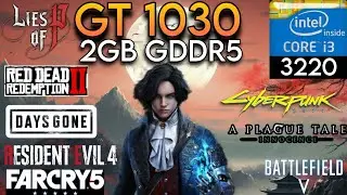 GT 1030 + I3 3220 & 16GB Ram - Test In 8 Games !