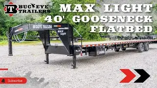 Buckeye Max Light 40' Gooseneck Flatbed Trailer