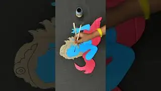 Beautiful krishna wall hanging #shorts #diy #homedecor #craft #krishna #youtubeshorts #wallhanging