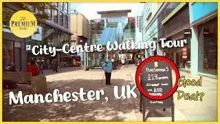 A Walking Tour Through Manchester City Centre - Sunny Day VLOG |  FHD | Ambient Sound