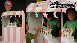 DIY I How to Make a Cardboard Ice Cream Shop