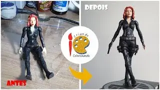Transformando a Viúva Negra em figura colecionável - TOY MAKEOVER