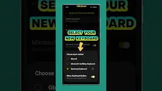 On Samsung How to Change Keyboard ? #shorts