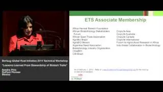 Stewardship of Biotech Traits - Sandra Pina - BGRI 2014