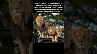 3 Lions Save Girl From Kidnaper #ethiopia #ethiopian #africa #usa #animal #animallife #lions