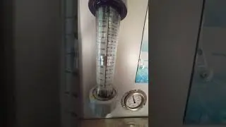 1000 LPH Ro plant pure and reject water flow....