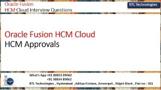 Oracle Fusion HCM Approval | Supervisor Hierarchy | Emp & Manager Hierarchy | Approvals | Placement