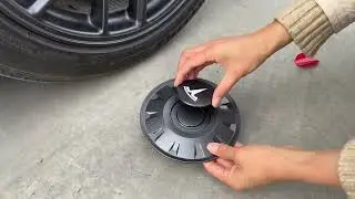 How to install wheel center caps on Model 3 HIGHLAND