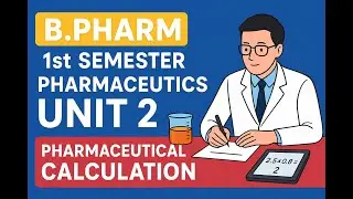 Pharmaceutical Calculations | B.Pharm 1st Semester | Pharmaceutics Unit 2| Pharma Buddy