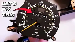 How to Fix W124 Broken Odometer - E420 E500E 034 036