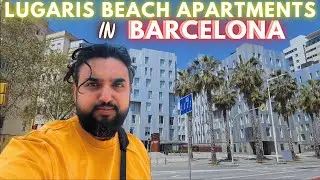 Lugaris Beach Apartments in Barcelona Spain | Full Tour of Bedrooms Kitchen Bathroom Swimming Pool