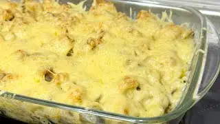 Смачний обід🤤 запіканка жульєн з макаронами