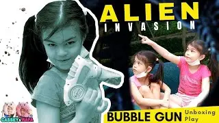 Bubble Making Toy Gun | Unboxing & Play | Cassey & Rafa