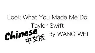 Look What You Made Me Do - Taylor Swift (Chinese 中文版 By WEI)