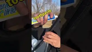 Now you know why I taught you to put toothpaste in the car!#car #driving #useful #automotive