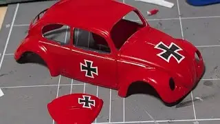 Live scale modelling; creating a Red Baron VW Beetle. Join me at the bench!