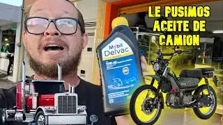 Le pusimos aceite de CAMION a la at135x