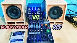 Part#3 cek sound speaker black spider 6 inch vs speaker rcf 6 inch mixer ashley super m4 paket sound