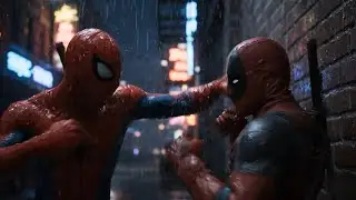 Spider-Man vs Deadpool: Battle Across the City | Rain, Bridges & Chaos