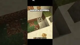Minecraft Realistic Doorbell 💀 #gaming #minecraft #shorts
