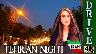 IRAN Tehran Driving Tour 2022 Tehran Night Drive in Tehranpars Neighborhood
