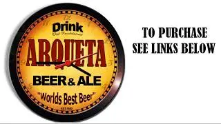 ARQUETA BEER ALE WALL CLOCK