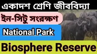part-4/Class11 Biology Chapter-1 in Bengali/In-Situ Conservation/National park/Biosphere Reserve