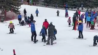 First time Skiing and Snowboarding lessons! At Canada Olympic Park Winsport COP