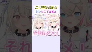 【㊗️10万再生】二人でひとつだよフワモコてぇてぇ #フワワ #モココ #ホロライブ切り抜き