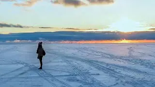 Walking On The Baltic Sea Ice In P&auml;rnu