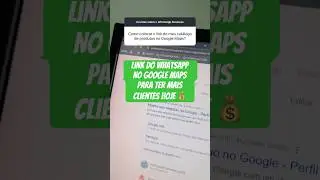 Como colocar link do WhatsApp no Google Maps?